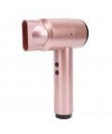 Compact Hair Dryer Travel Hair Dryer Portable Blow Dryer for Women Men Rechargeable Cordless Hairdryer 5000mAh 6 Speed Adjustment Fast Drying for Home Camping(Rose Gold)