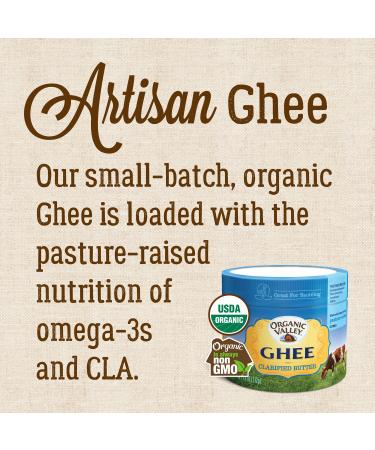 Organic Valley Ghee Clarified Butter 7.5 oz - Pure & Grass-Fed Quality - Buy Online on GoSupps.com