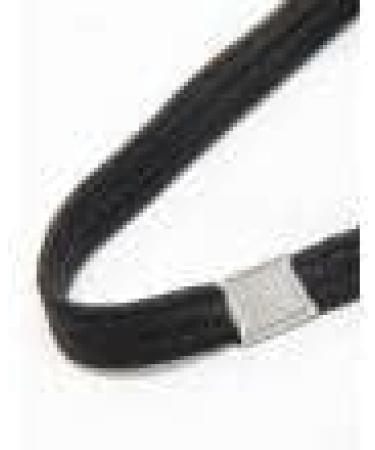 Long Plain Black Headband Hair Elastics With Metal Hairbands Gym Sport Football for Women Girls by Glitz4Girlz - Buy Online on GoSupps.com
