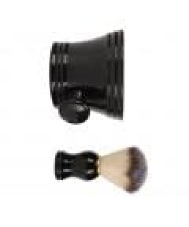 Professional Shell-Shaving Brush - Soft Synthetic Bristles for Safe & Smooth Shaving | Premium Black Shaving Tool - Ships Internationally - Buy Online on GoSupps.com
