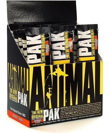 Animal Pak Powder Stick - Orange Flavor - 20 Pack | Energy & Recovery Supplement - Buy Online on GoSupps.com