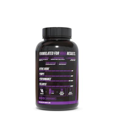 Huge Supplements Magnify Nitric Oxide Supplement - Advanced N.O. Booster for Intense Muscle Pumps - Increase Vasodilation & Explosive Workouts (180 Capsules) - Buy Online on GoSupps.com