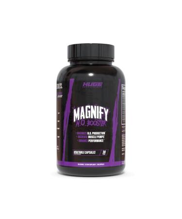 Huge Supplements, Magnify Nitric Oxide Supplement, Advanced N.O. Booster, Scientifically Based Ingredients for Intense Muscle Pumps, Increase Vasodilation & Explosive Workouts (180 Capsules) - Buy Online on GoSupps.com