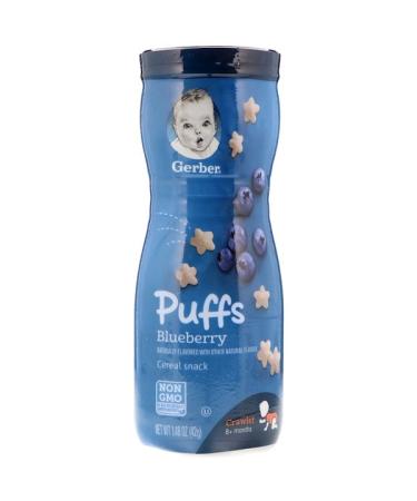 Gerber Puffs Cereal Snack 8+ Months Blueberry 1.48 oz (42 g)