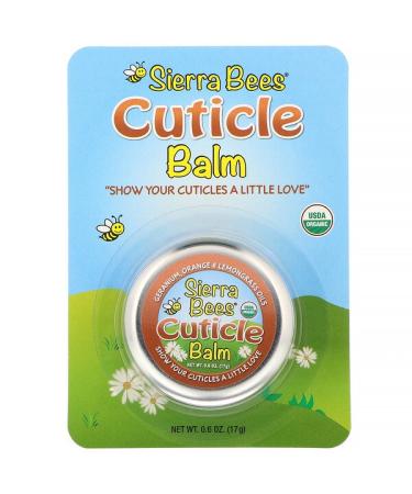 Sierra Bees Cuticle Care Balm Geranium Orange & Lemongrass 0.6 oz (17 g)
