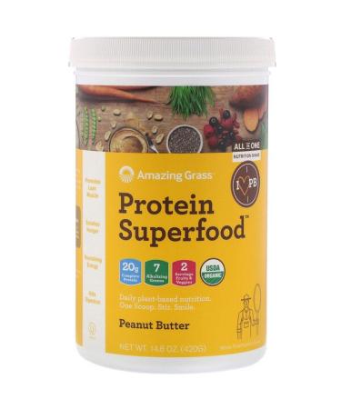 Amazing Grass Protein Superfood Peanut Butter 14.8 oz (420 g)