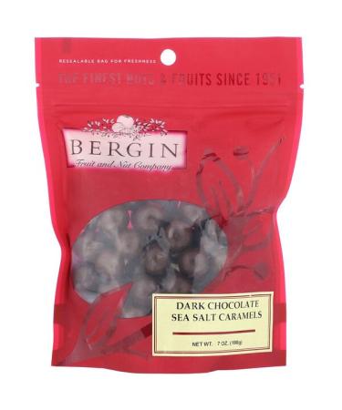 Bergin Fruit and Nut Company Dark Chocolate Sea Salt Caramels 7 oz (198 g)