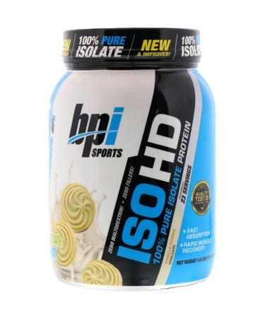 BPI Sports ISO HD 100% Pure Isolate Protein Vanilla Cookie 1.6 lbs (713 g)