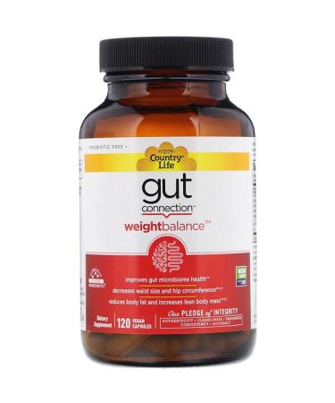 Country Life Gut Connection Weight Balance 120 Vegan Capsules