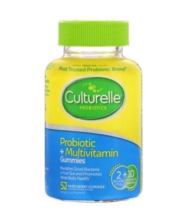 Culturelle Probiotic + Multivitamin Gummies Mixed Berry 2 Billion CFUs 52 Gummies