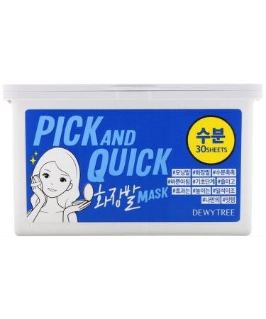 Dewytree Pick and Quick Refreshing Aqua Mask 30 Sheets 13.40 oz (380 g)
