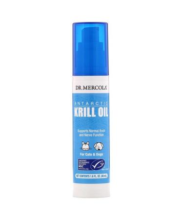 Dr. Mercola Antarctic Krill Oil Liquid Pump for Cats & Dogs 1.6 fl (48 ml)