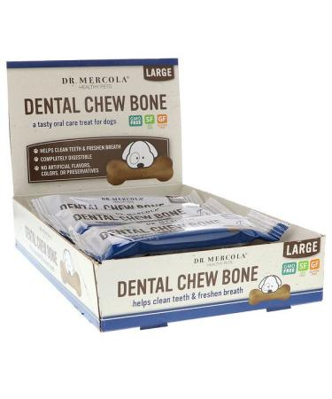 Dr. Mercola Dental Chew Bone Large For Dogs 12 Bones 2.15 oz (61 g) Each