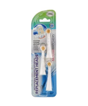 Dr. Plotka MouthWatchers Antimicrobial Powered Toothbrush Replacement Heads Pack of 3