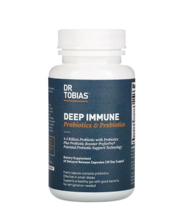 Dr. Tobias Deep Immune Probiotics & Prebiotics 60 Delayed Release Capsules