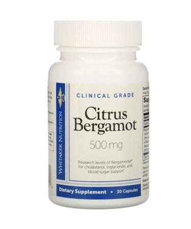 Dr. Whitaker Clinical Grade Citrus Bergamot 500 mg 30 Capsules