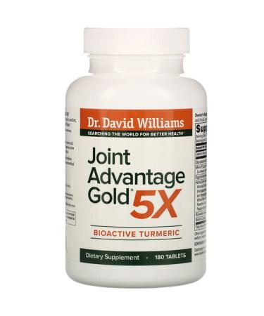 Dr. Williams Joint Advantage Gold 5X Bioactive Turmeric 180 Tablets