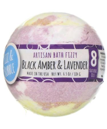 Fizz & Bubble Artisan Bath Fizzy Black Amber & Lavender 6.5 oz (184 g)