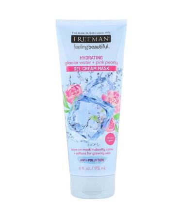 Freeman Beauty Feeling Beautiful Hydrating Gel Cream Beauty Mask Glacier Water + Pink Peony 6 fl oz (175 ml)