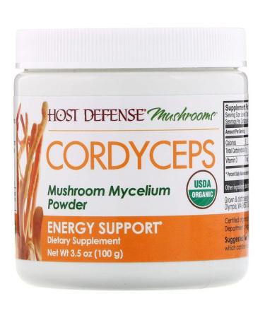 Fungi Perfecti Cordyceps Mushroom Mycelium Powder Energy Support 3.5 oz (100 g)