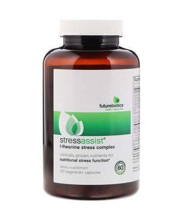 FutureBiotics StressAssist L-Theanine Stress Complex 120 Vegetarian Capsules