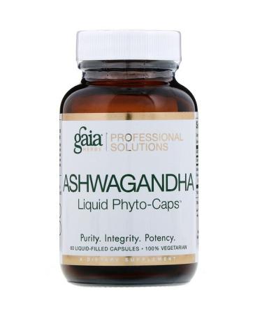 Gaia Herbs Professional Solutions Ashwagandha 60 Liquid-Filled Capsules