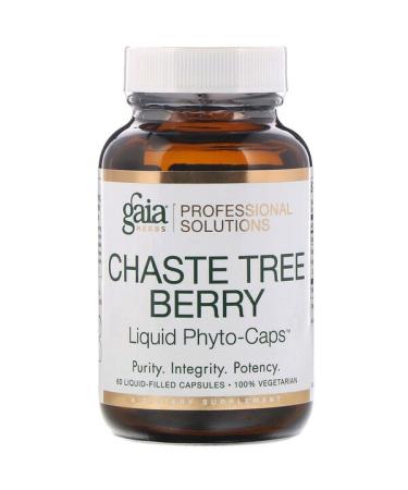 Gaia Herbs Professional Solutions Chaste Tree Berry 60 Liquid-Filled Capsules