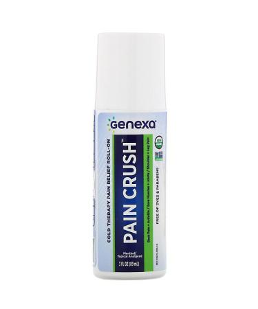 Genexa Pain Crush Cold Therapy Pain Relief Roll-On 3 fl oz (89 ml)