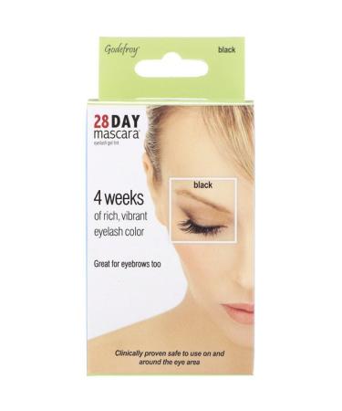 Godefroy 28 Day Mascara Eyelash Gel Tint Kit Black 25 Application Kit