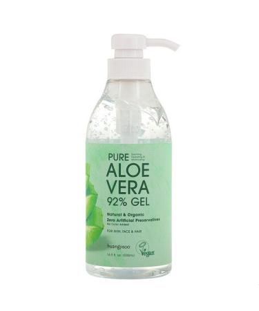 Huangjisoo Pure Aloe Vera 92% Gel 16.9 fl oz (500 ml)