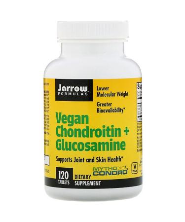 Jarrow Formulas Vegan Chondroitin + Glucosamine 120 Tablets