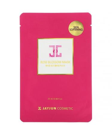 Jayjun Cosmetic Rose Blossom Beauty Mask 1 Sheet 0.84 fl oz (25 ml)