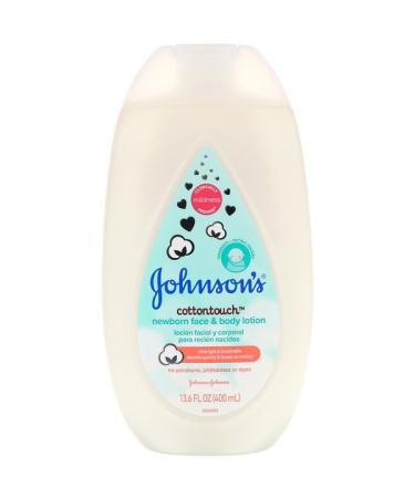 Johnson's Baby Cottontouch Newborn Face & Body Lotion 13.6 fl oz (400 ml)
