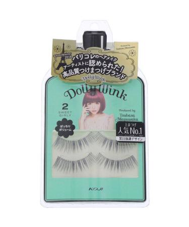 Koji Dolly Wink False Eyelashes #2 Sweet Girly 2 Pairs