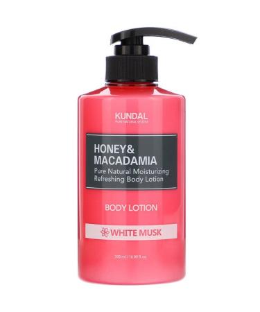 Kundal Honey & Macadamia Body Lotion White Musk 16.90 fl oz (500 ml)
