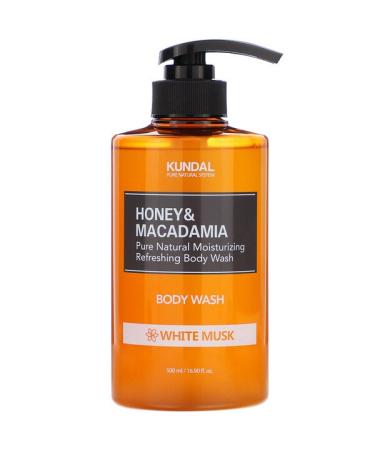Kundal Honey & Macadamia Body Wash White Musk 16.90 fl oz (500 ml)