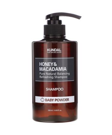 Kundal Honey & Macadamia Shampoo Baby Powder 16.90 fl oz (500 ml)