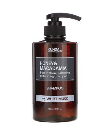 Kundal Honey & Macadamia Shampoo White Musk  16.90 fl oz (500 ml)
