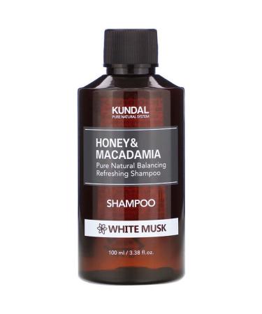 Kundal Honey & Macadamia Shampoo White Musk 3.38 fl oz (100 ml)