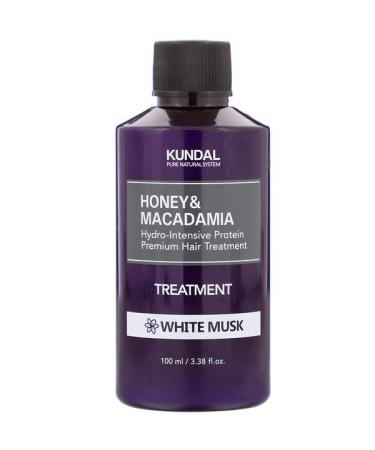 Kundal Honey & Macadamia Treatment White Musk 3.38 fl oz (100 ml)