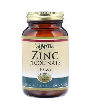 LifeTime Vitamins Zinc Picolinate 30 mg 100 Capsules