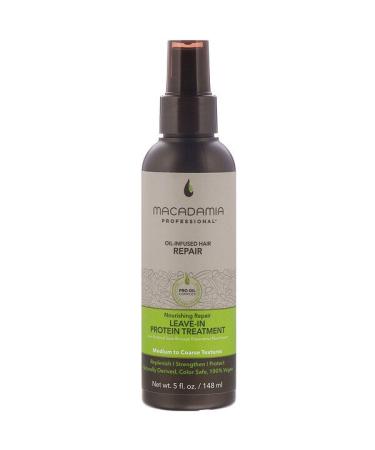 Macadamia Professional Nourishing Repair Leave-In Protein Treatment Medium to Coarse Textures 5 fl oz (148 ml)