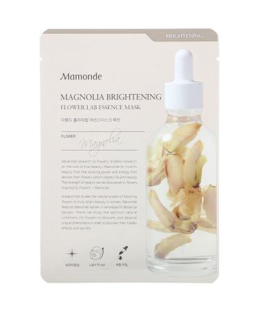 Mamonde Magnolia Brightening Flower Lab Essence Beauty Mask 1 Sheet 25 ml