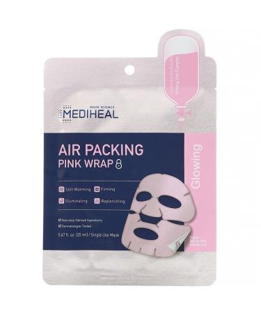 Mediheal Air Packing Pink Wrap Beauty Mask 1 Sheet 0.67 fl oz (20 ml)