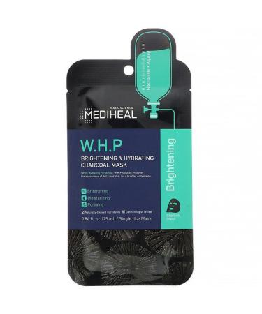 Mediheal W.H.P Brightening & Hydrating Charcoal Beauty Mask 1 Sheet 0.84 fl oz (25 ml)