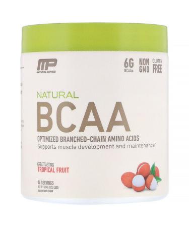 MusclePharm Natural BCAA - Lemonade Flavor - 30 Servings | Best BCAA Supplement - Buy Online on GoSupps.com