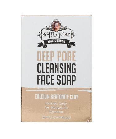 My Magic Mud Deep Pore Cleansing Face Soap Calcium Bentonite Clay 3.75 oz (106.3 g)