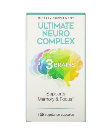 Natural Factors 3 Brains Ultimate Neuro Complex 120 Vegetarian Capsules