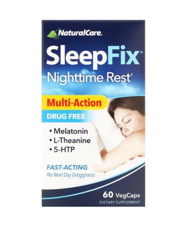 NaturalCare SleepFix Nighttime Rest 60 VegCaps