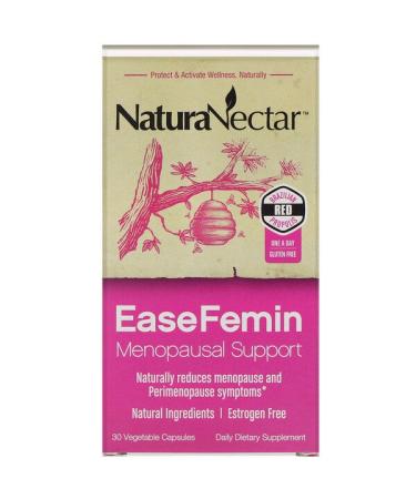 NaturaNectar EaseFemin Menopausal Support 30 Vegetable Capsules